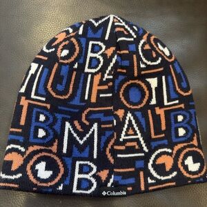 Columbia Kids' Blue and Orange Graphic Beanie